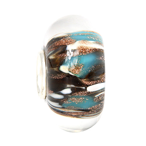 Ogerbeads Luxurious Pixiedust black; blue; gold glass Bead by The Alternative Bead. Your official Ogerbeads Retailer from Germany