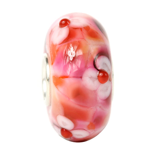 Ogerbeads Strawberry FlowerStone red; pink glass Bead by The Alternative Bead. Your official Ogerbeads Retailer from Germany
