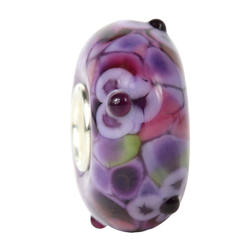 Ogerbeads Dewberry FlowerStone purple; pink glass Bead by The Alternative Bead. Your official Ogerbeads Retailer from Germany