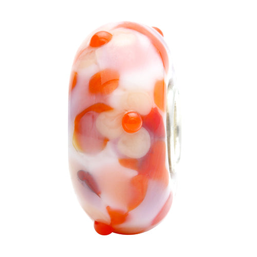 Ogerbeads Juicy FlowerStone pink; red glass Bead by The Alternative Bead. Your official Ogerbeads Retailer from Germany