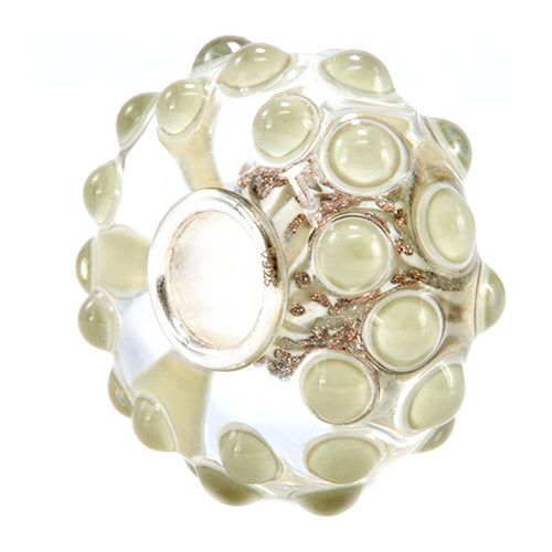 Ogerbeads Clay Pixiedust Drops beige; gold glass Bead by The Alternative Bead. Your official Ogerbeads Retailer from Germany