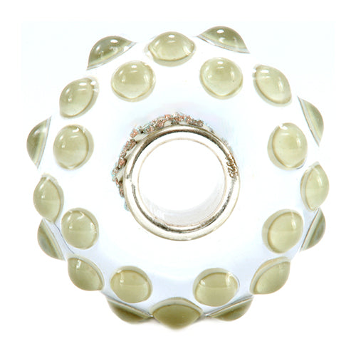 Ogerbeads Clay Pixiedust Drops beige; gold glass Bead by The Alternative Bead. Your official Ogerbeads Retailer from Germany