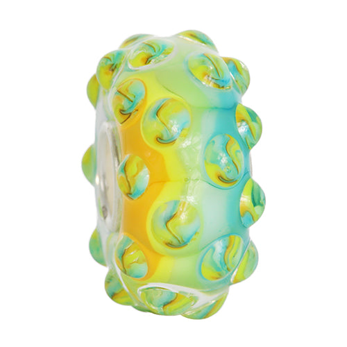 Ogerbeads Sunny Beach Confetti yellow; orange; green; blue glass Bead by The Alternative Bead. Your official Ogerbeads Retailer from Germany