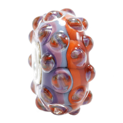 Ogerbeads Magma Confetti orange; blue glass Bead by The Alternative Bead. Your official Ogerbeads Retailer from Germany