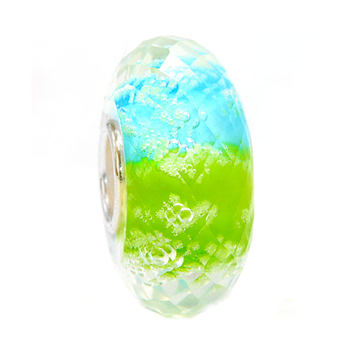 Ogerbeads Tropical Moonlight Fragments blue; green; glow-in-the-dark glass Bead by The Alternative Bead. Your official Ogerbeads Retailer from Germany