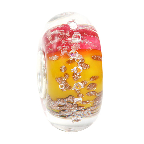 Ogerbeads Sunset Diamonds Pixiedust red; yellow; gold glass Bead by The Alternative Bead. Your official Ogerbeads Retailer from Germany