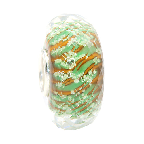 Ogerbeads Sea Dragon Moonlight Fragments green; orange glass Bead by The Alternative Bead. Your official Ogerbeads Retailer from Germany