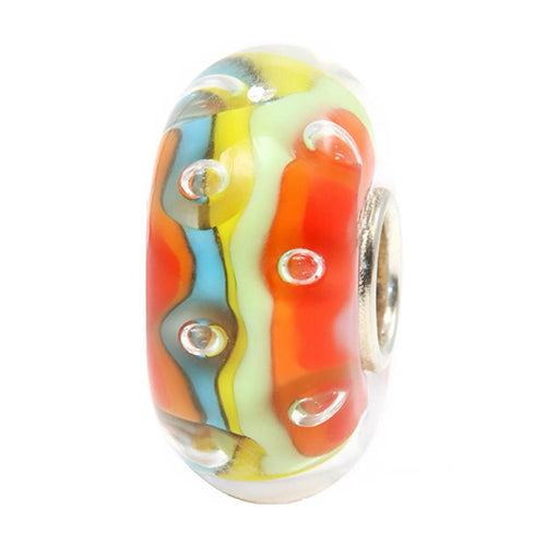 Ogerbeads Vibrant Spinkles orange; multicolor glass Bead by The Alternative Bead. Your official Ogerbeads Retailer from Germany