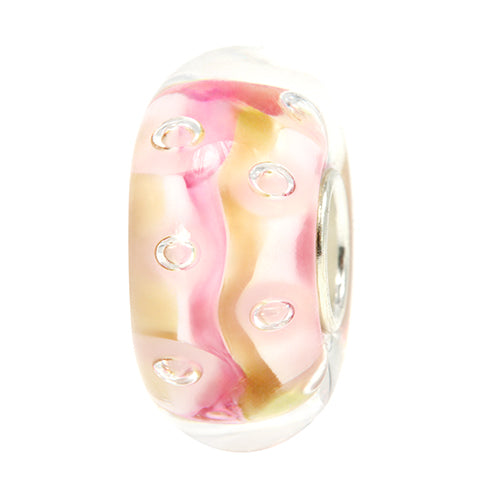 Ogerbeads Maple Pink Sprinkles pink; beige glass Bead by The Alternative Bead. Your official Ogerbeads Retailer from Germany
