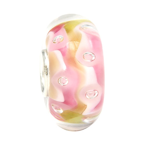 Ogerbeads Maple Pink Sprinkles pink; beige glass Bead by The Alternative Bead. Your official Ogerbeads Retailer from Germany