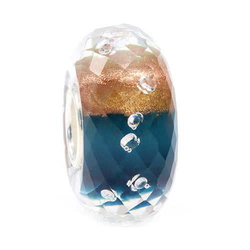 Ogerbeads Sacramento Gold Diamond Fragments gold; blue glass Bead by The Alternative Bead. Your official Ogerbeads Retailer from Germany