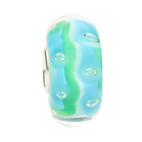 Ogerbeads Seafoam Sprinkles blue; green glass Bead by The Alternative Bead. Your official Ogerbeads Retailer from Germany
