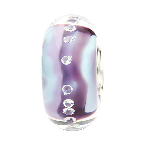 Ogerbeads Lavender Blue Diamonds purple; blue glass Bead by The Alternative Bead. Your official Ogerbeads Retailer from Germany