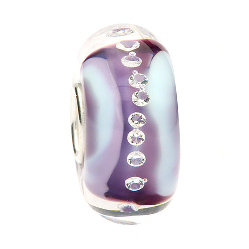 Ogerbeads Lavender Blue Diamonds purple; blue glass Bead by The Alternative Bead. Your official Ogerbeads Retailer from Germany