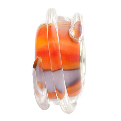Ogerbeads Mangolicious Magic Light purple; orange; red glass Bead by The Alternative Bead. Your official Ogerbeads Retailer from Germany