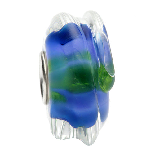 Ogerbeads Emerald Wave Magic Light – LIMITED blue; green glass Bead by The Alternative Bead. Your official Ogerbeads Retailer from Germany