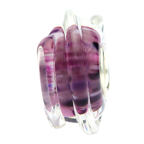 Ogerbeads Purple Plum Magic Light purple; pink glass Bead by The Alternative Bead. Your official Ogerbeads Retailer from Germany