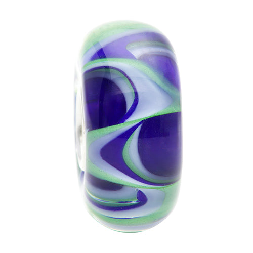 Ogerbeads Ocean Whisper Vortessa blue; green glass Bead by The Alternative Bead. Your official Ogerbeads Retailer from Germany