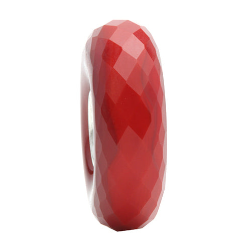 Ogerbeads Vermillion Slim Elemental Fragments red glass Spacer by The Alternative Bead. Your official Ogerbeads Retailer from Germany
