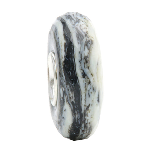 Ogerbeads Marble Slim Elemental Fragments black; white glass Spacer by The Alternative Bead. Your official Ogerbeads Retailer from Germany