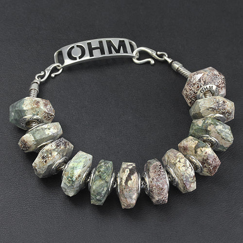 OHM Beads Survival Stone (ORK047 )  sterling-silver Bead The Alternative Bead