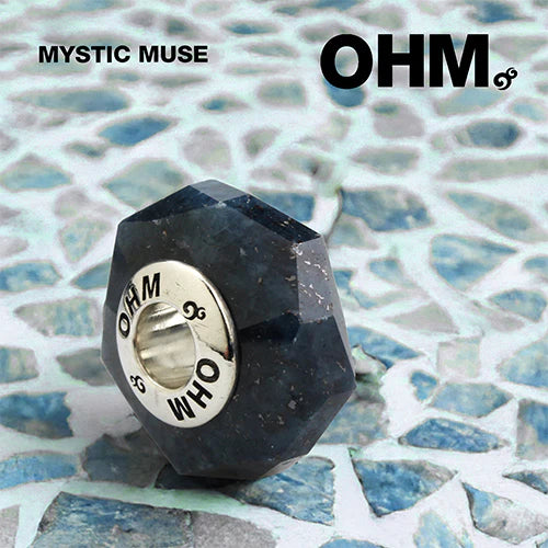 OHM Beads Mystic Muse (Ruby Kiyanite) (ORK049) black natural-stone Bead The Alternative Bead