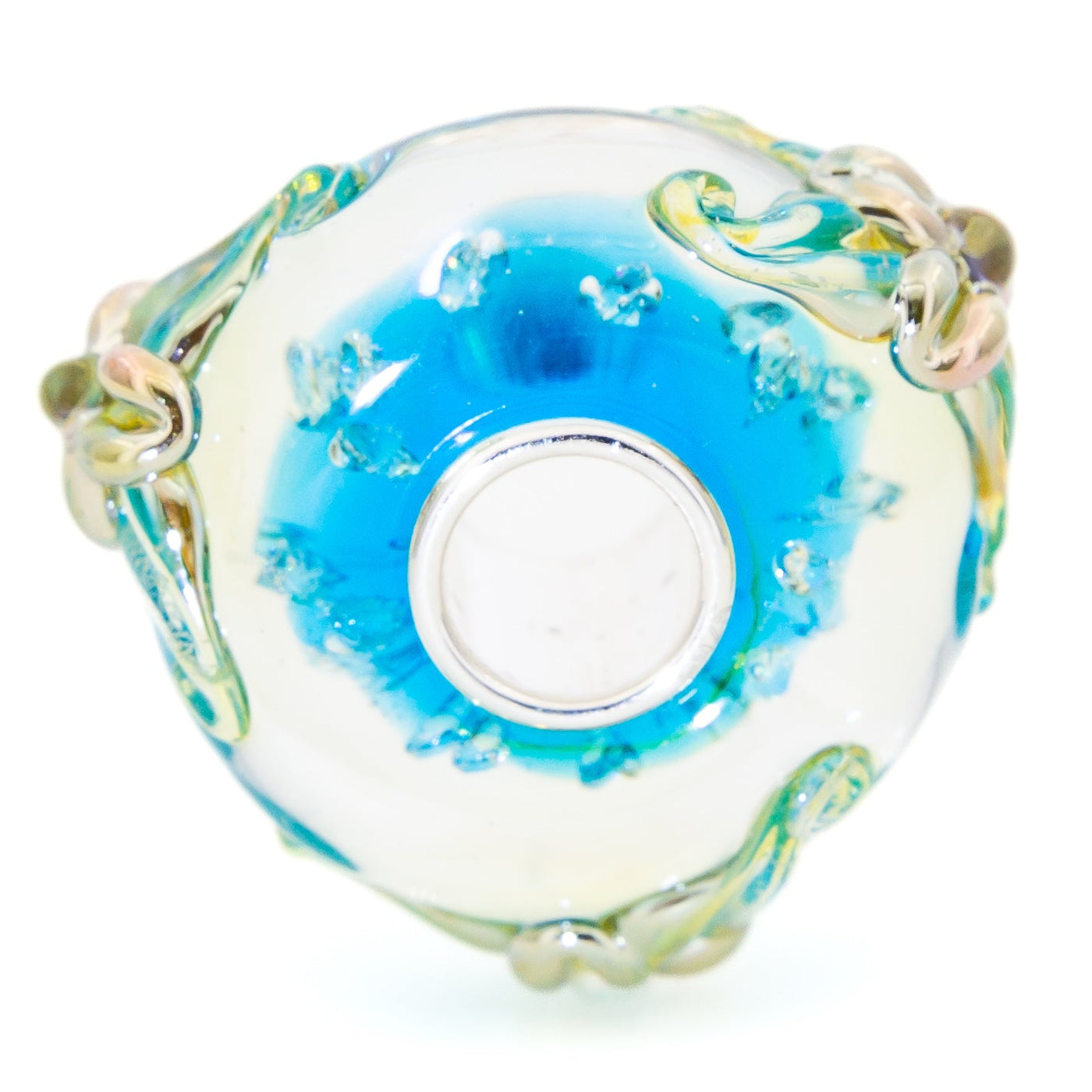 Elfbeads Ocean Gold Lilies Monroe (G220406) glass Charm - The Alternative Bead official German Retailer. Buy 4 get 5 - free DHL Shipping for all orders above 150€