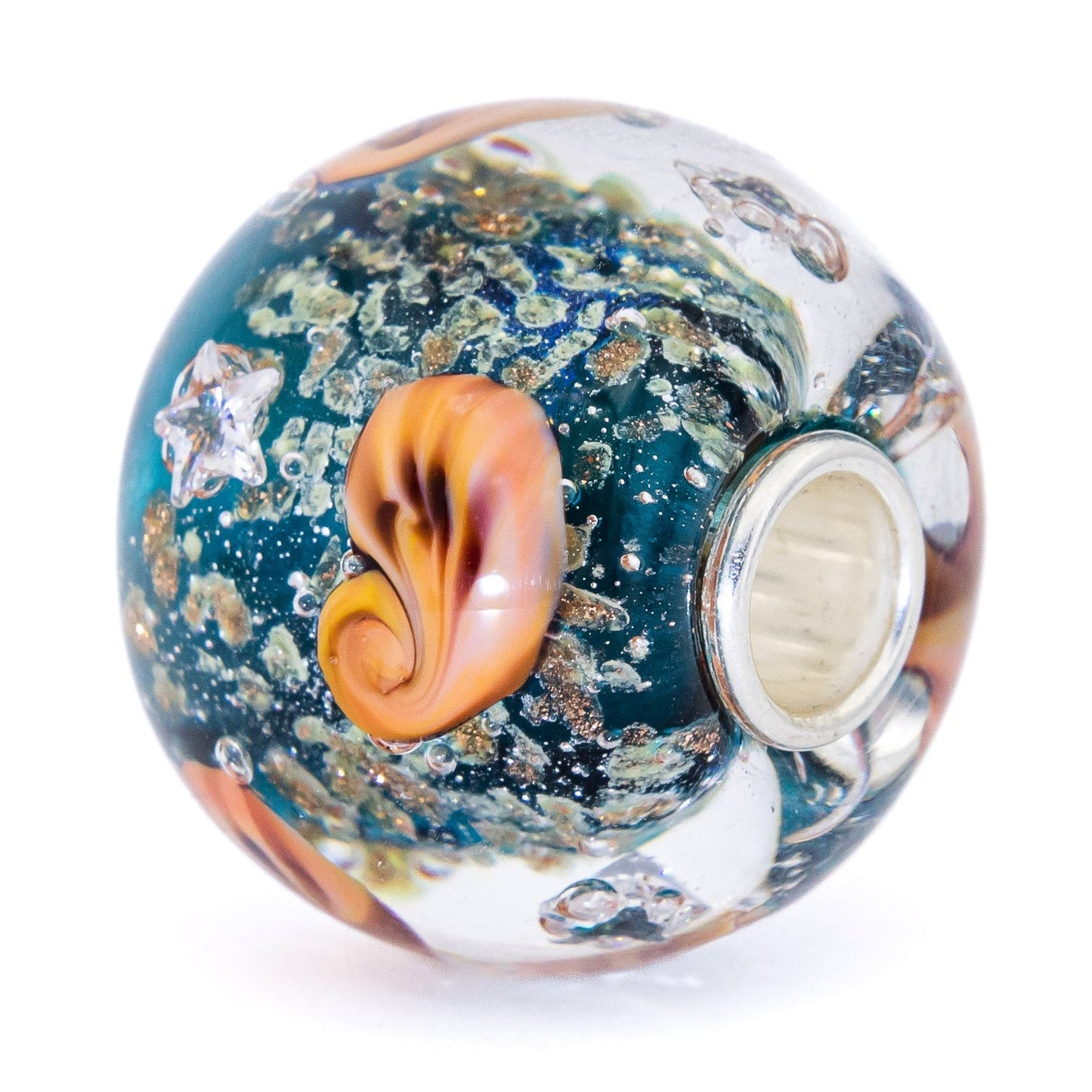 Elfbeads Ocean Seashell Shimmering World (G220620) glass Bead - The Alternative Bead official German Retailer. Buy 4 get 5 - free DHL Shipping for all orders above 150 ?