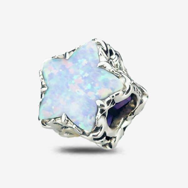Praan Opalescent Stardust Under the Sea Charm blue sterling-silver Bead by The Alternative Bead. Your official Praan Retailer from Germany