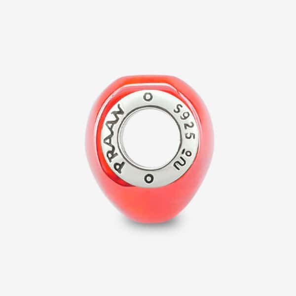Praan Lava Lamp Heart Charm silver sterling-silver Bead by The Alternative Bead. Your official Praan Retailer from Germany