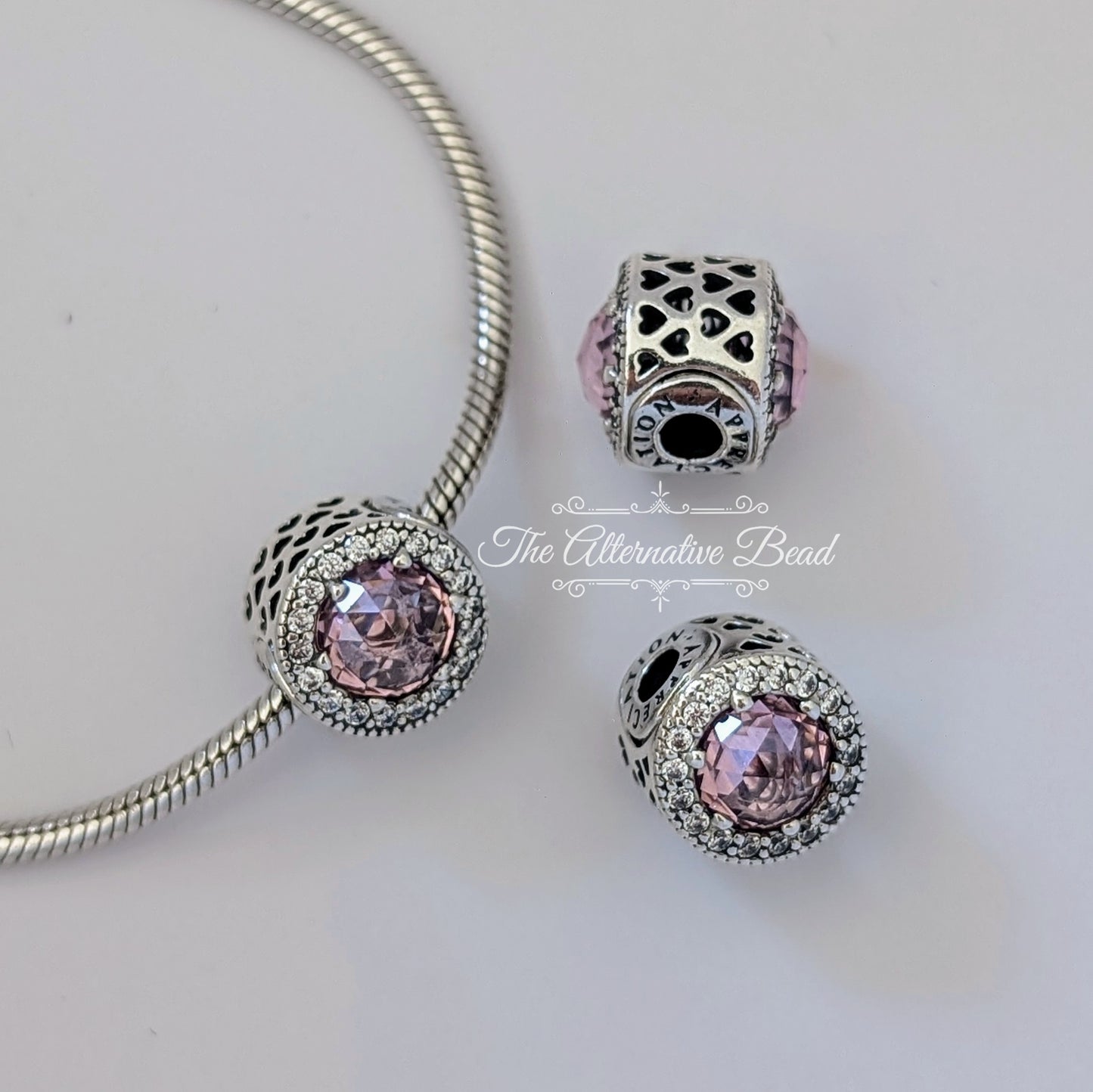 Pandora Appreciation Sparkling Pink Essence Charm pink glass; sterling-silver Bead by The Alternative Bead. Your official Pandora Retailer from Germany