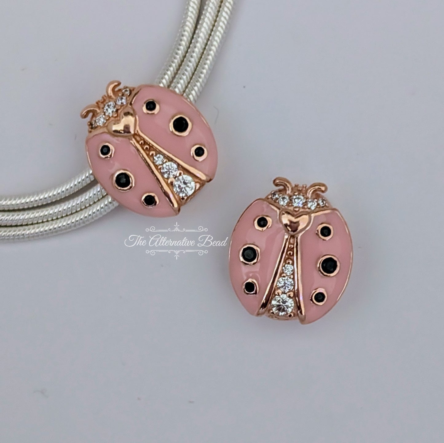 Pandora Reflexions Ladybird Clip pink; black rose-gold Clip by The Alternative Bead. Your official Pandora Retailer from Germany