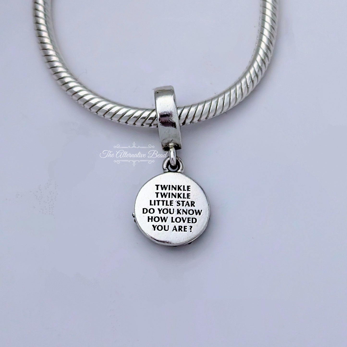 Pandora Stork & Twinkling Stars Dangle green; silver sterling-silver Dangle by The Alternative Bead. Your official Pandora Retailer from Germany