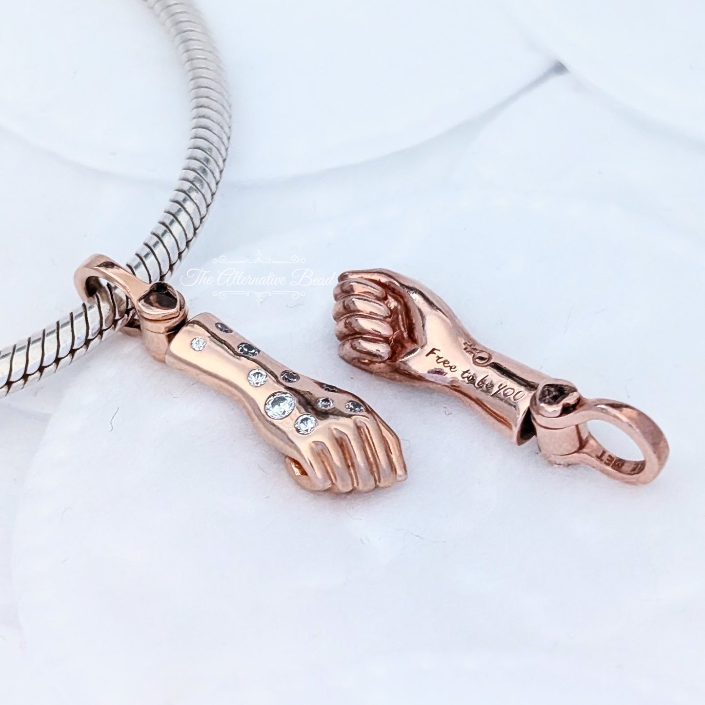 Pandora Female Empowerment Dangle rose-gold rose-gold Dangle by The Alternative Bead. Your official Pandora Retailer from Germany