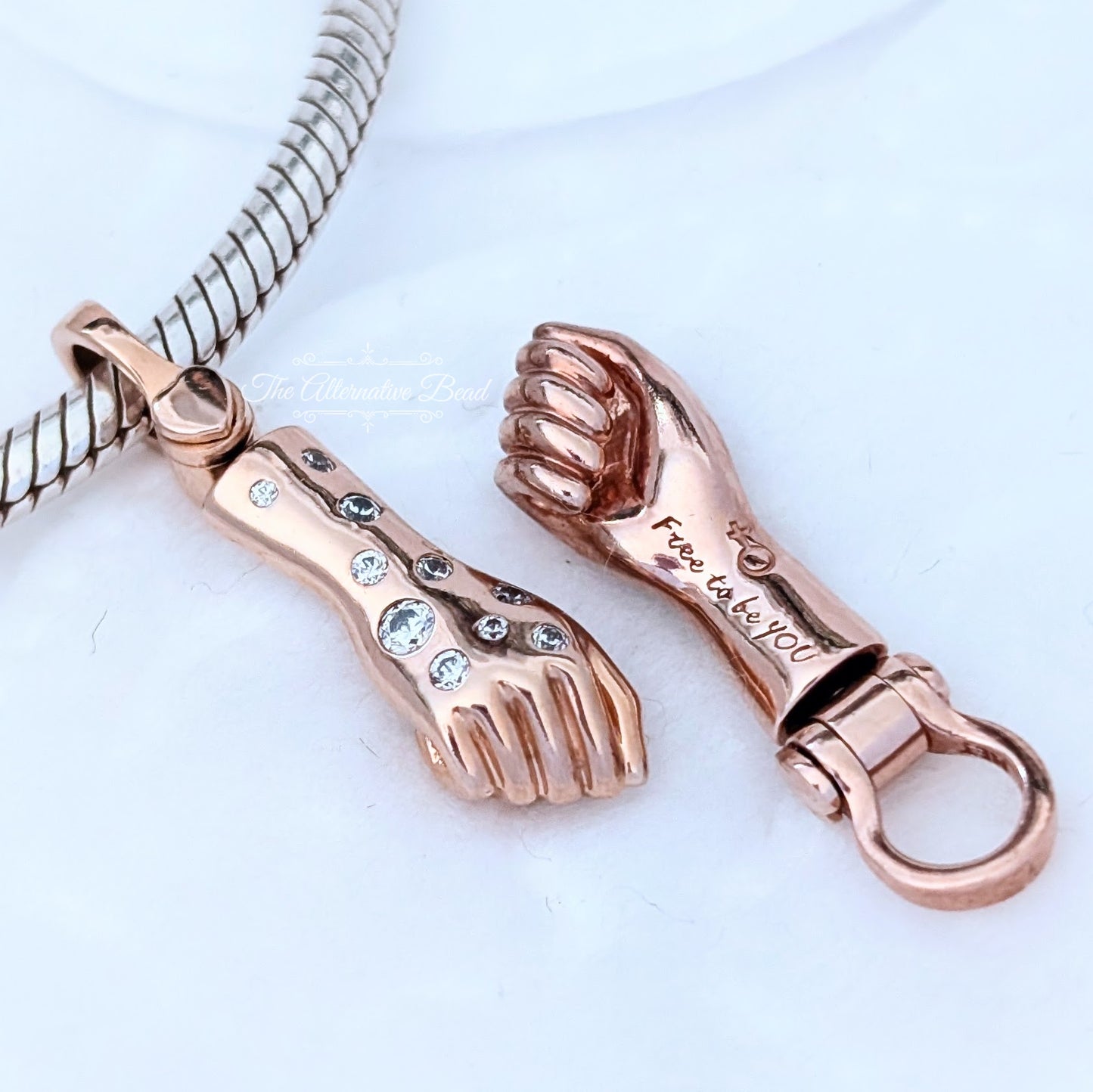Pandora Female Empowerment Dangle rose-gold rose-gold Dangle by The Alternative Bead. Your official Pandora Retailer from Germany