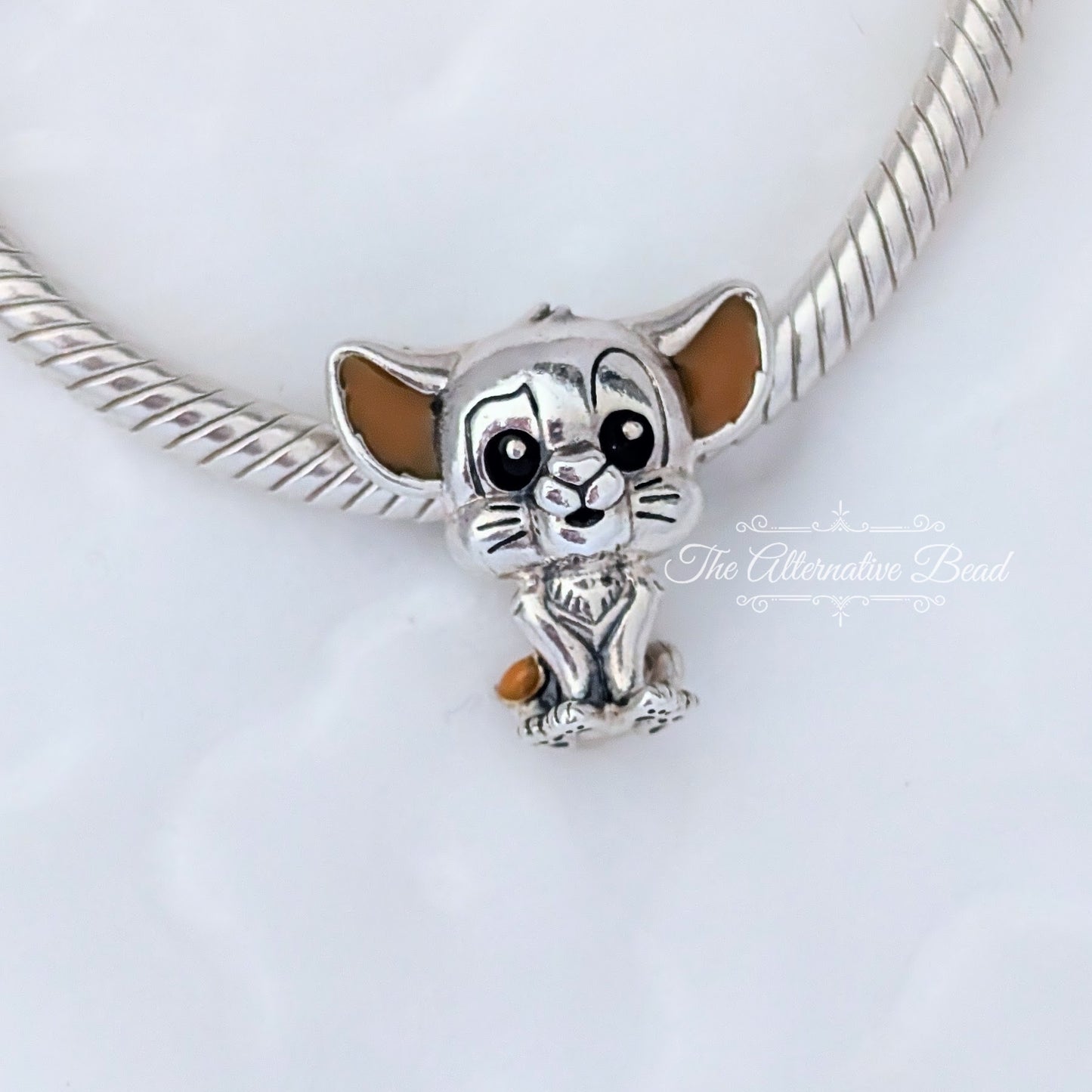 Disney x Pandora Simba Charm brown; silver sterling-silver Bead by The Alternative Bead. Your official Disney x Pandora Retailer from Germany
