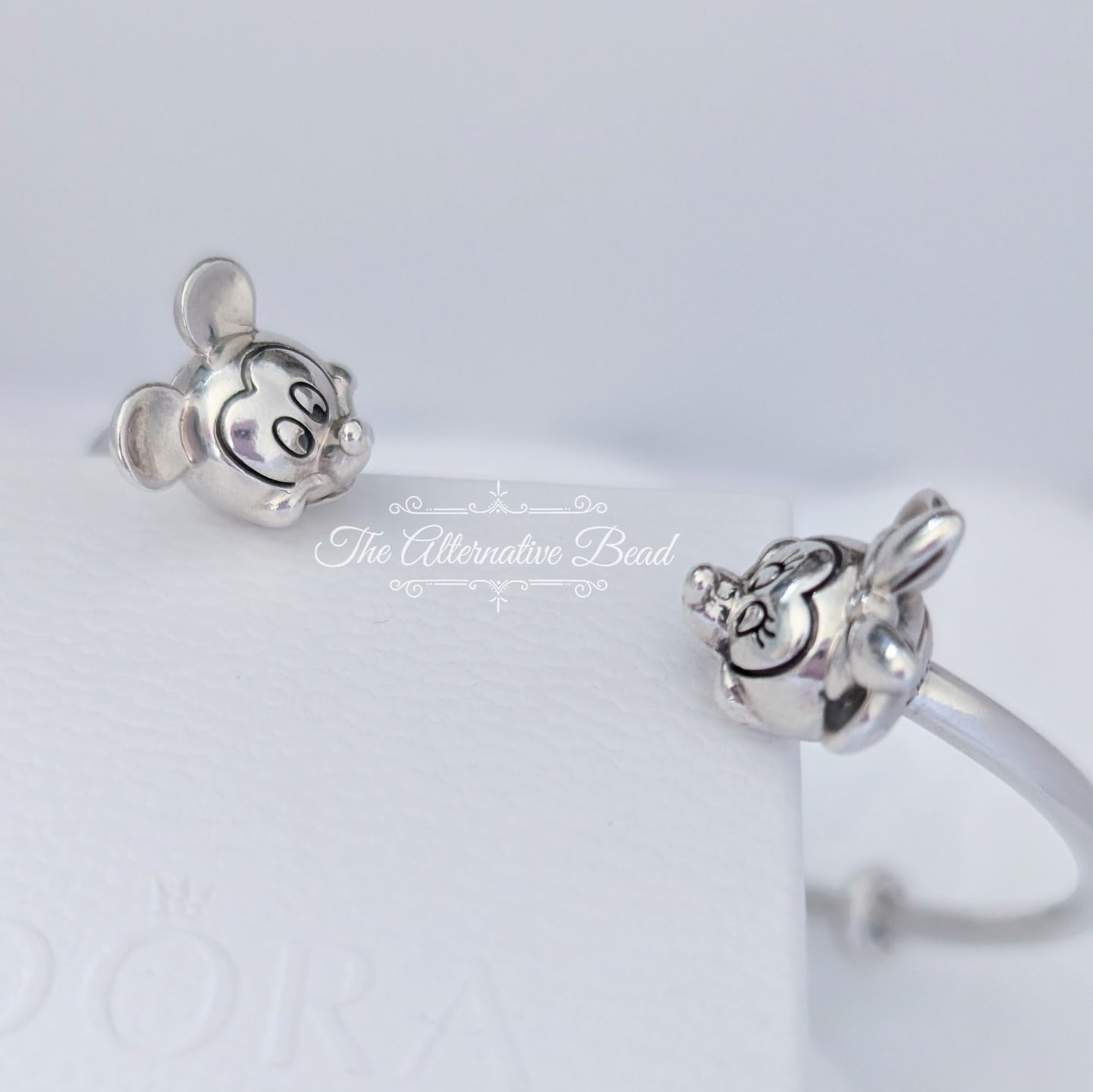 Disney x Pandora Mickey & Minnie Open Bangle silver sterling-silver Bangle by The Alternative Bead. Your official Disney x Pandora Retailer from Germany