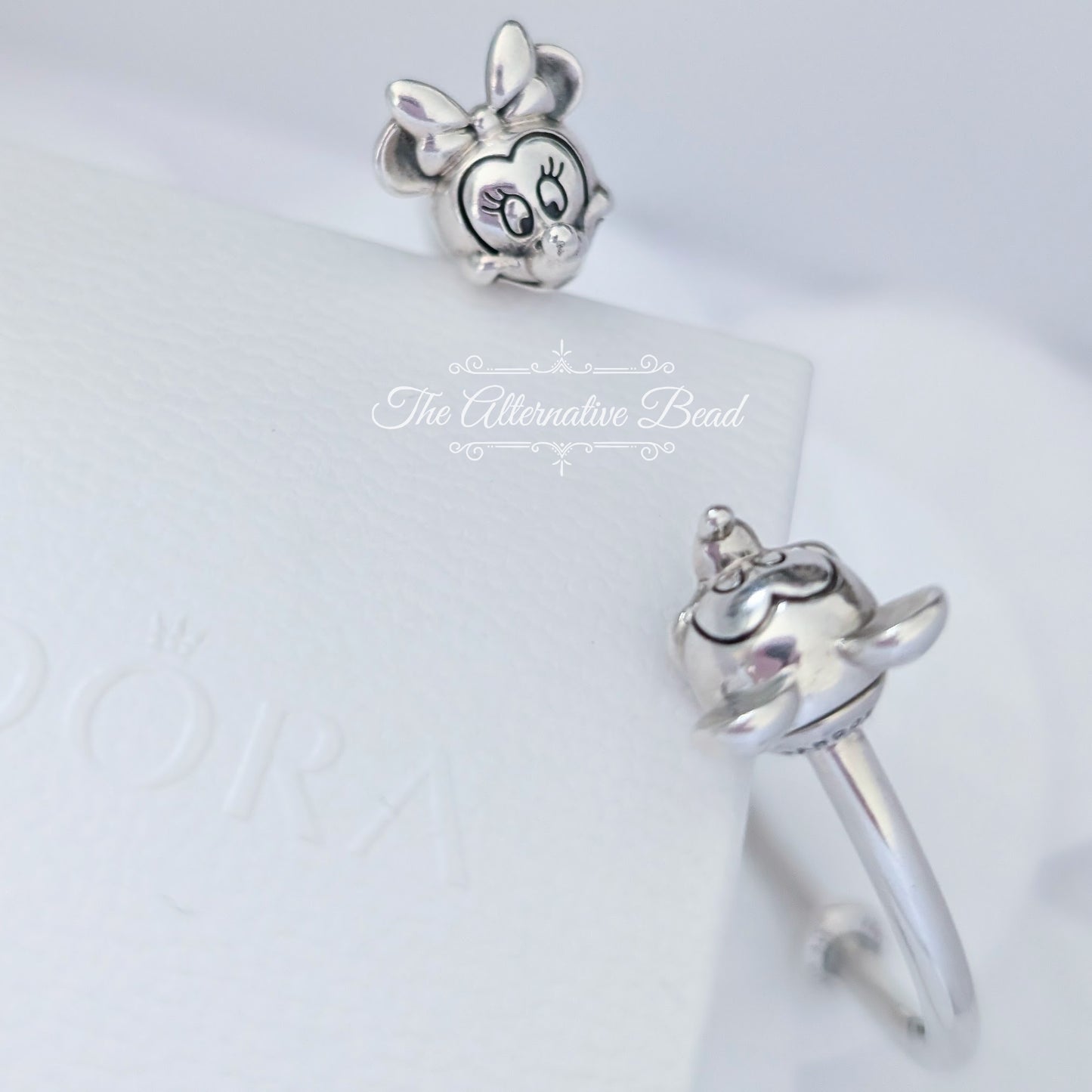 Disney x Pandora Mickey & Minnie Open Bangle silver sterling-silver Bangle by The Alternative Bead. Your official Disney x Pandora Retailer from Germany