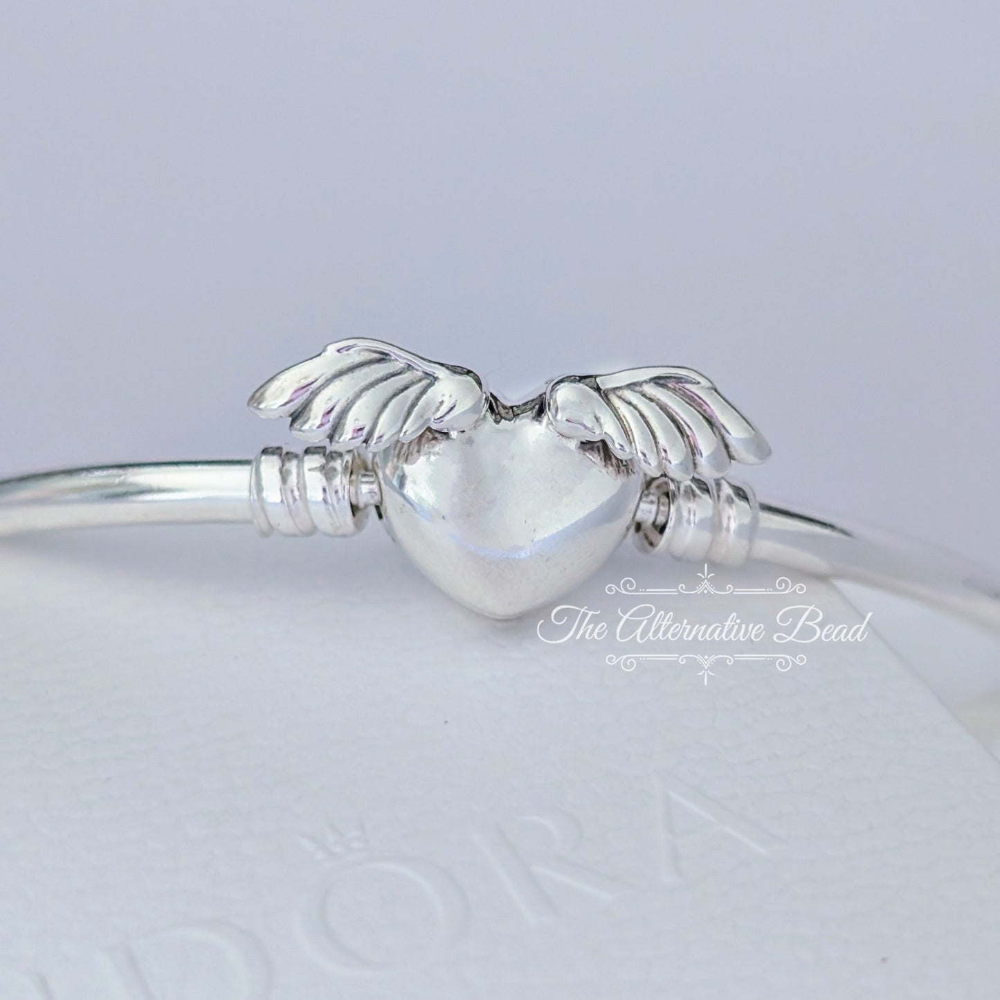 Pandora Moments Winged Heart Bangle silver sterling-silver Bangle by The Alternative Bead. Your official Pandora Retailer from Germany