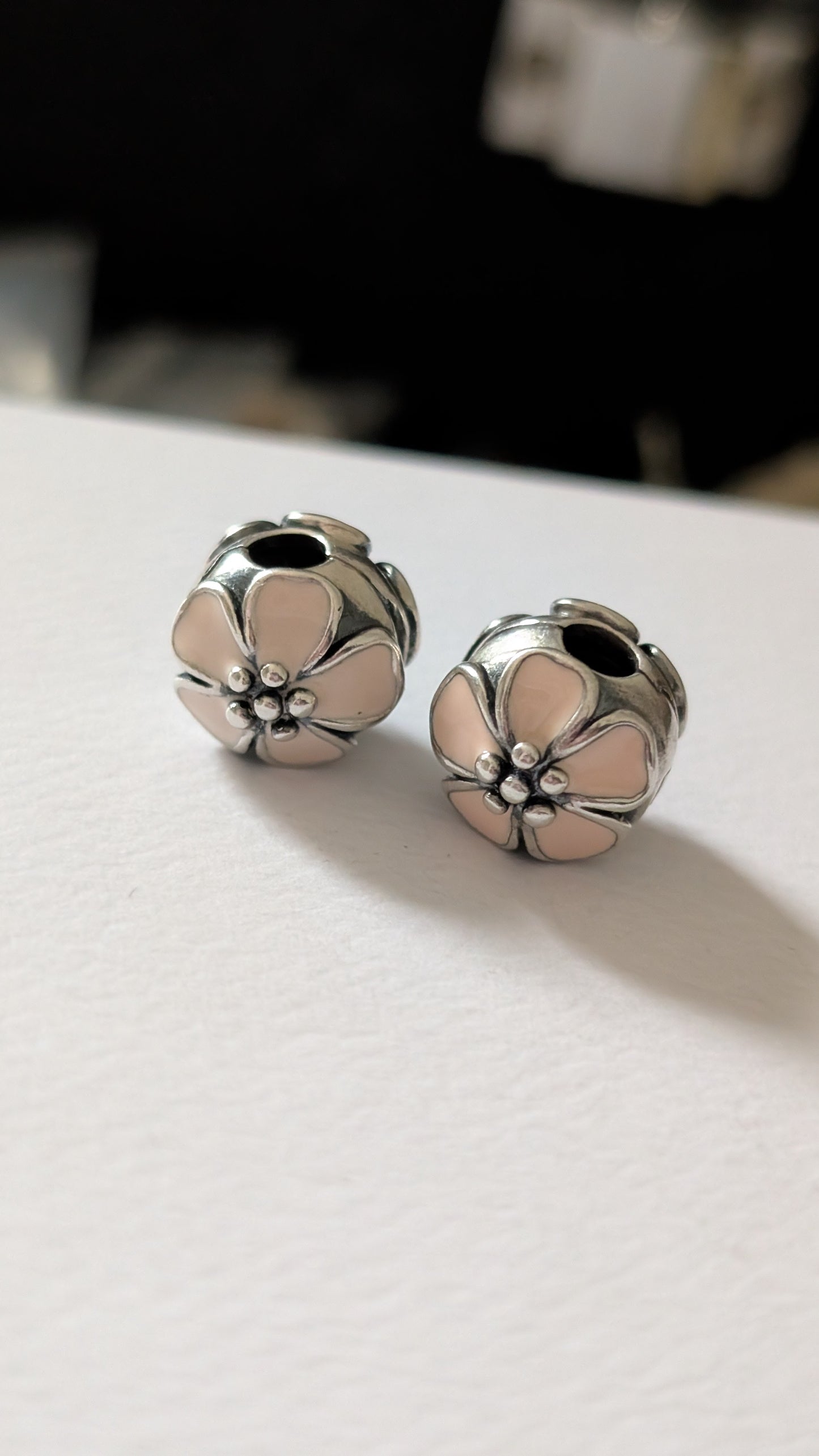 Pandora Clips Cherry Blossom with Pink Enamel floral; pink; silver sterling-silver Bead by The Alternative Bead. Your official Pandora Retailer from Germany