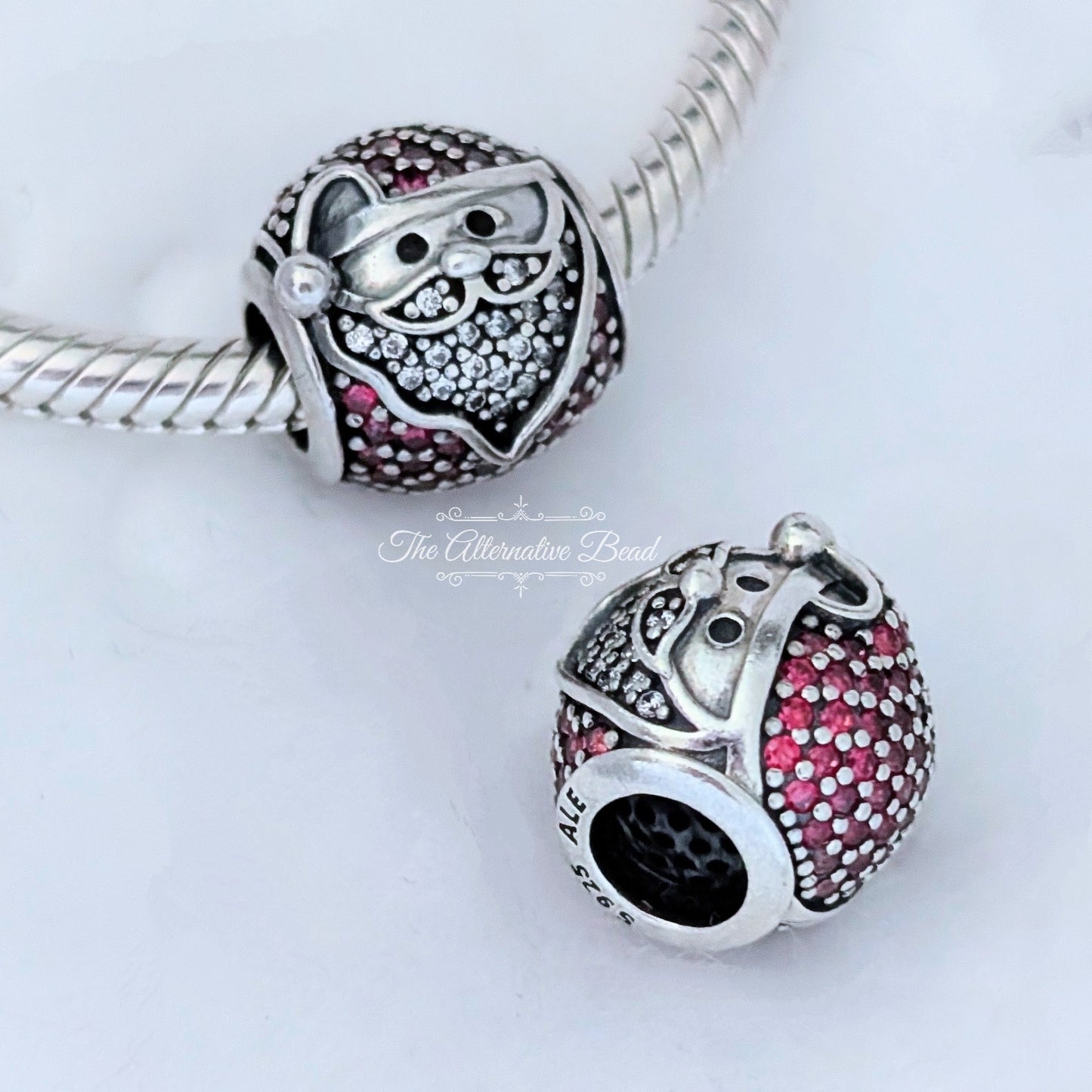 Pandora Sparkling Jolly Santa red; silver sterling-silver Bead by The Alternative Bead. Your official Pandora Retailer from Germany