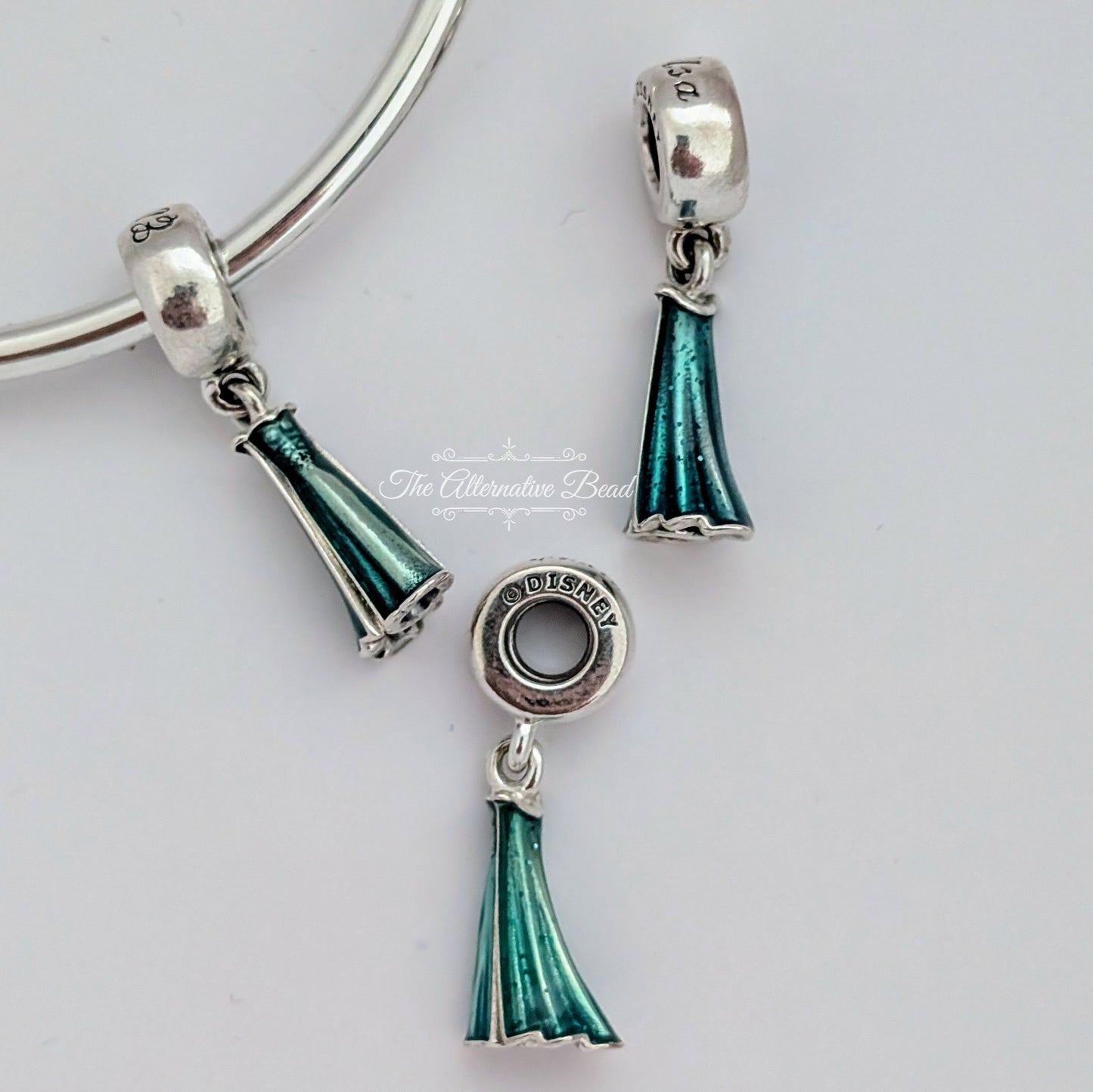 Disney x Pandora Elsa Dress Silver Dangle with Blue Enamel (791590ENMX) blue sterling-silver and enamel Dangle by The Alternative Bead. Your Jewelry Retailer from Germany