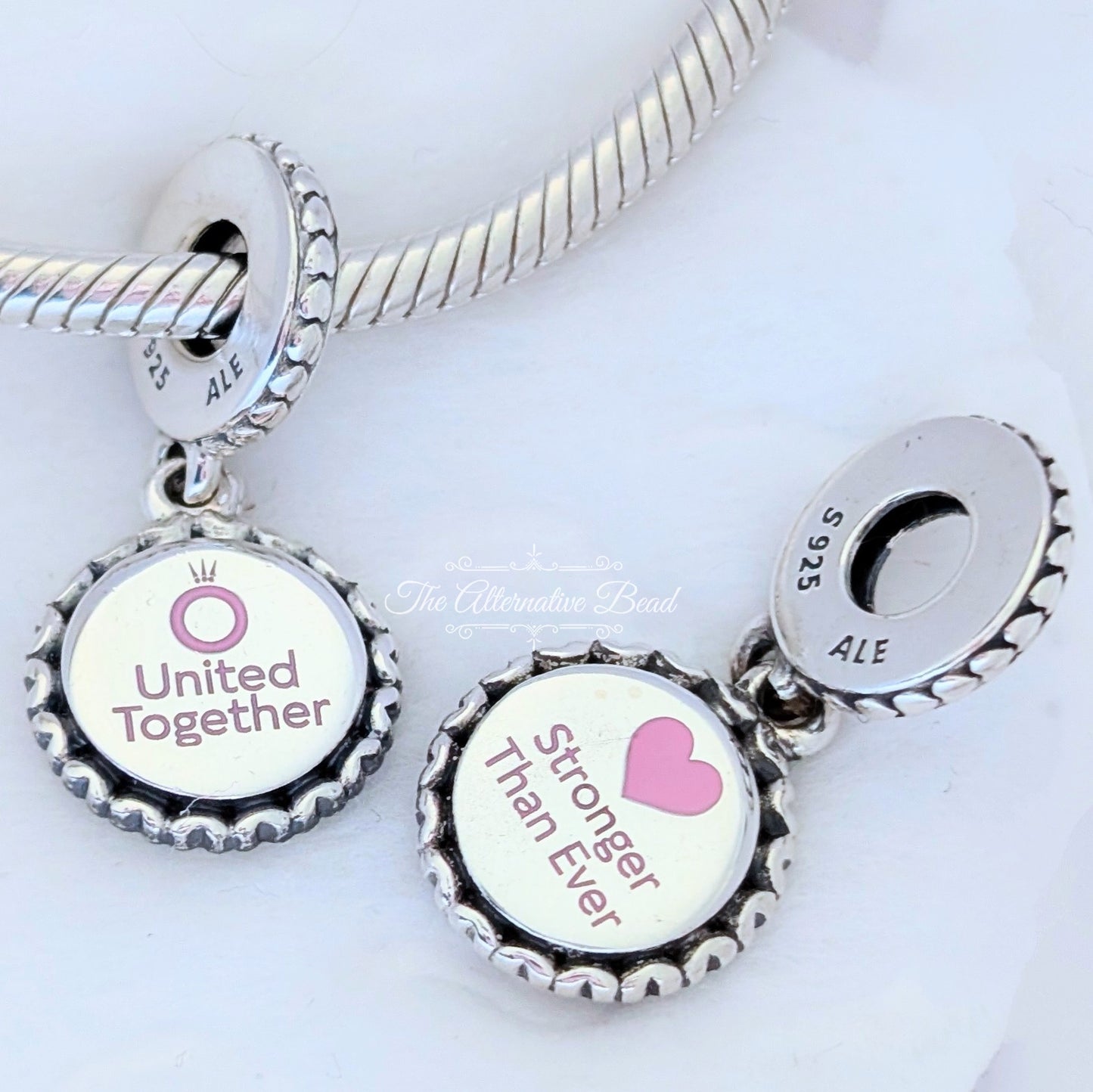Pandora United Together Dangle silver; pink sterling-silver Dangle by The Alternative Bead. Your official Pandora Retailer from Germany