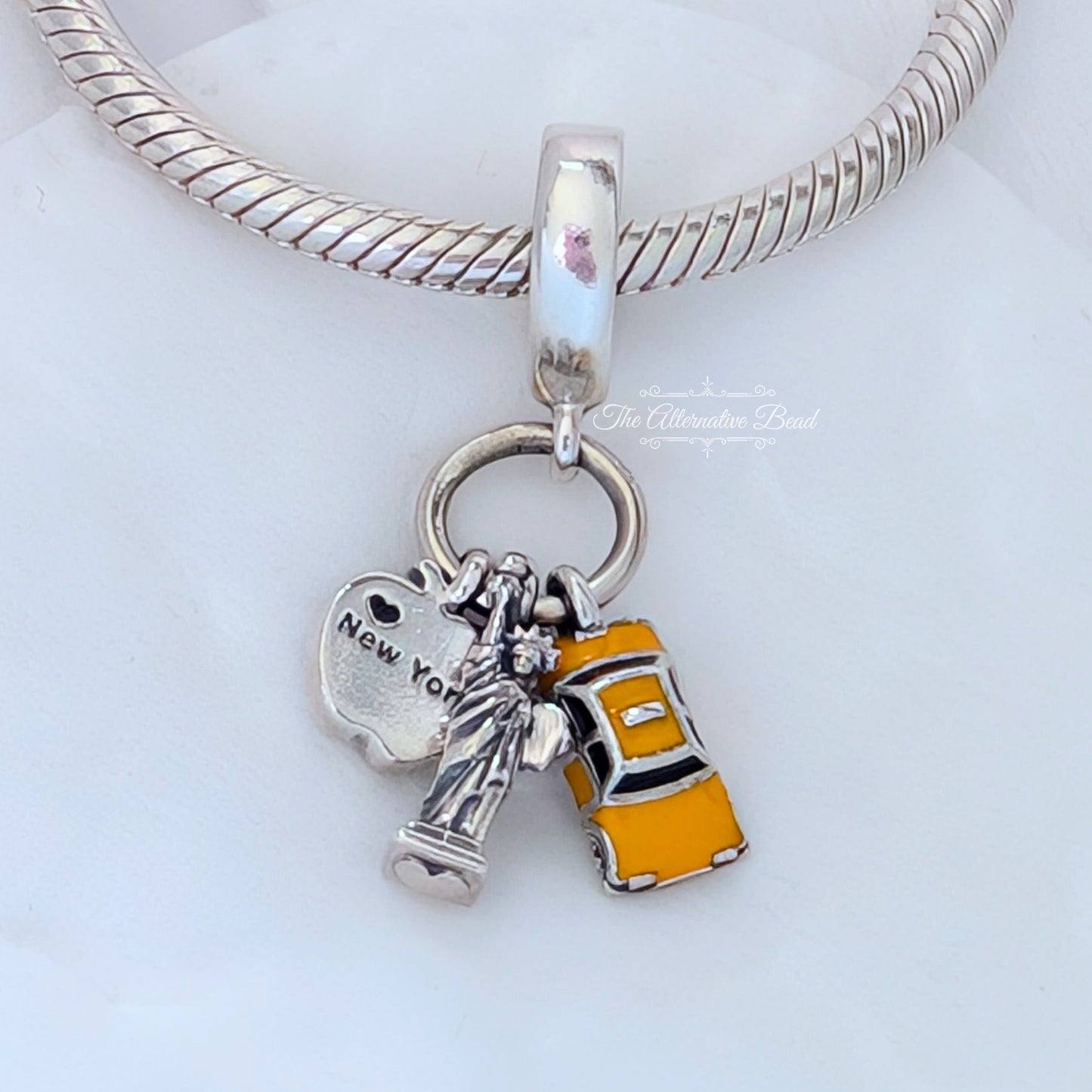 Pandora Symbols of New York City Dangle Charm silver; multicolor; yellow sterling-silver; enamel Dangle by The Alternative Bead. Your official Pandora Retailer from Germany