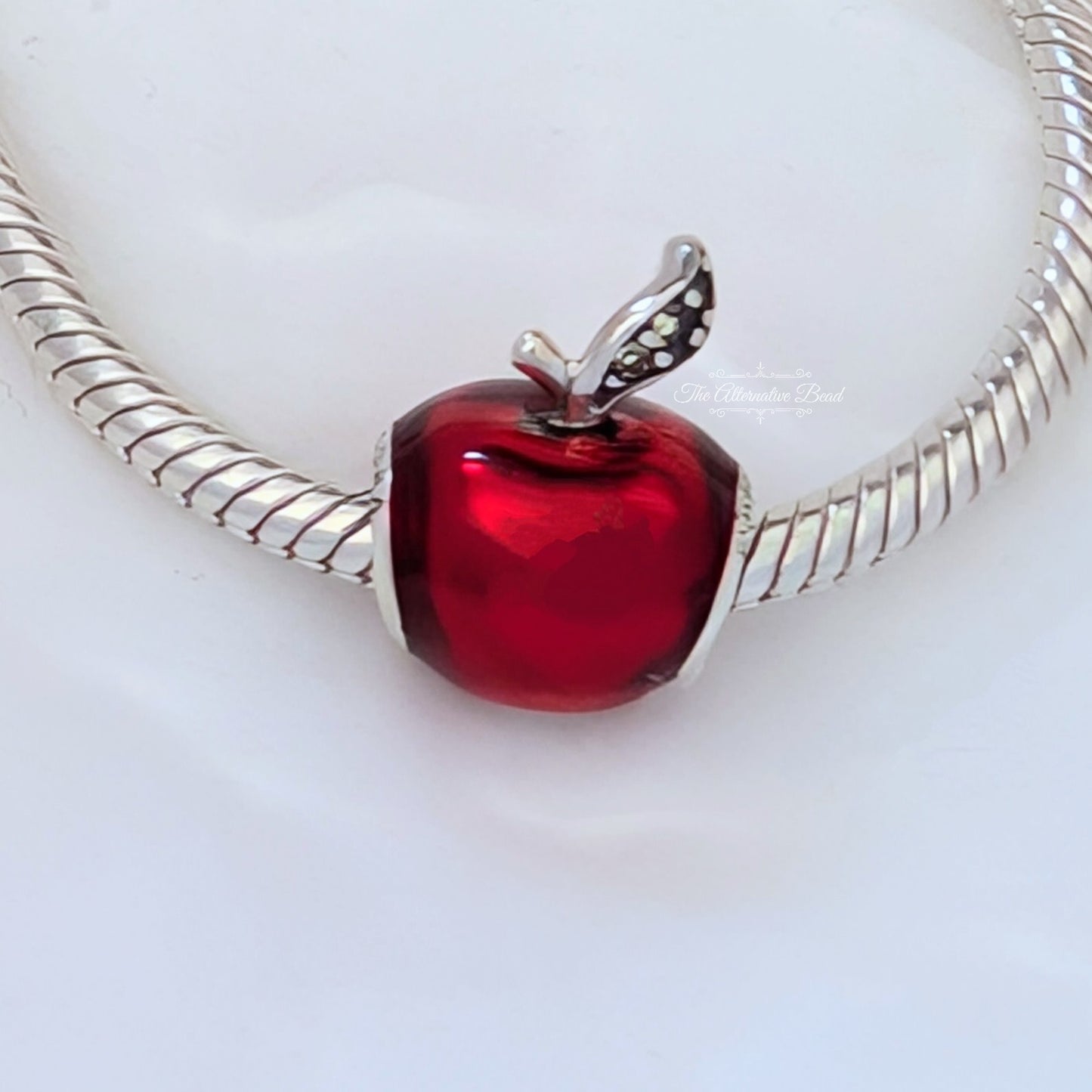 Disney x Pandora Snow White's Apple Charm red; silver sterling-silver; enamel Bead by The Alternative Bead. Your official Disney x Pandora Retailer from Germany