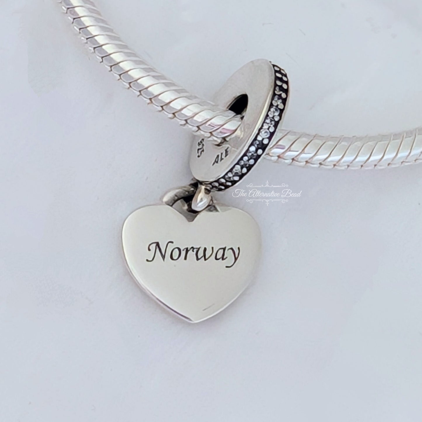 Pandora Charm Pendant Norway silver; black sterling-silver; enamel Dangle by The Alternative Bead. Your official Pandora Retailer from Germany