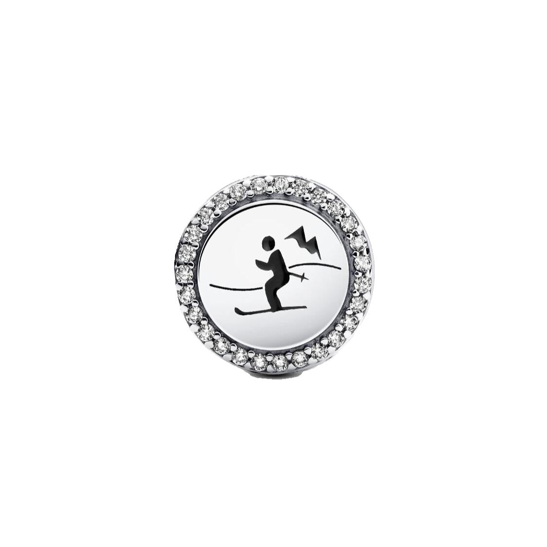 Pandora Skiing Charm (792016CZ_E078) silver sterling-silver and enamel Bead by The Alternative Bead. Your Jewelry Retailer from Germany