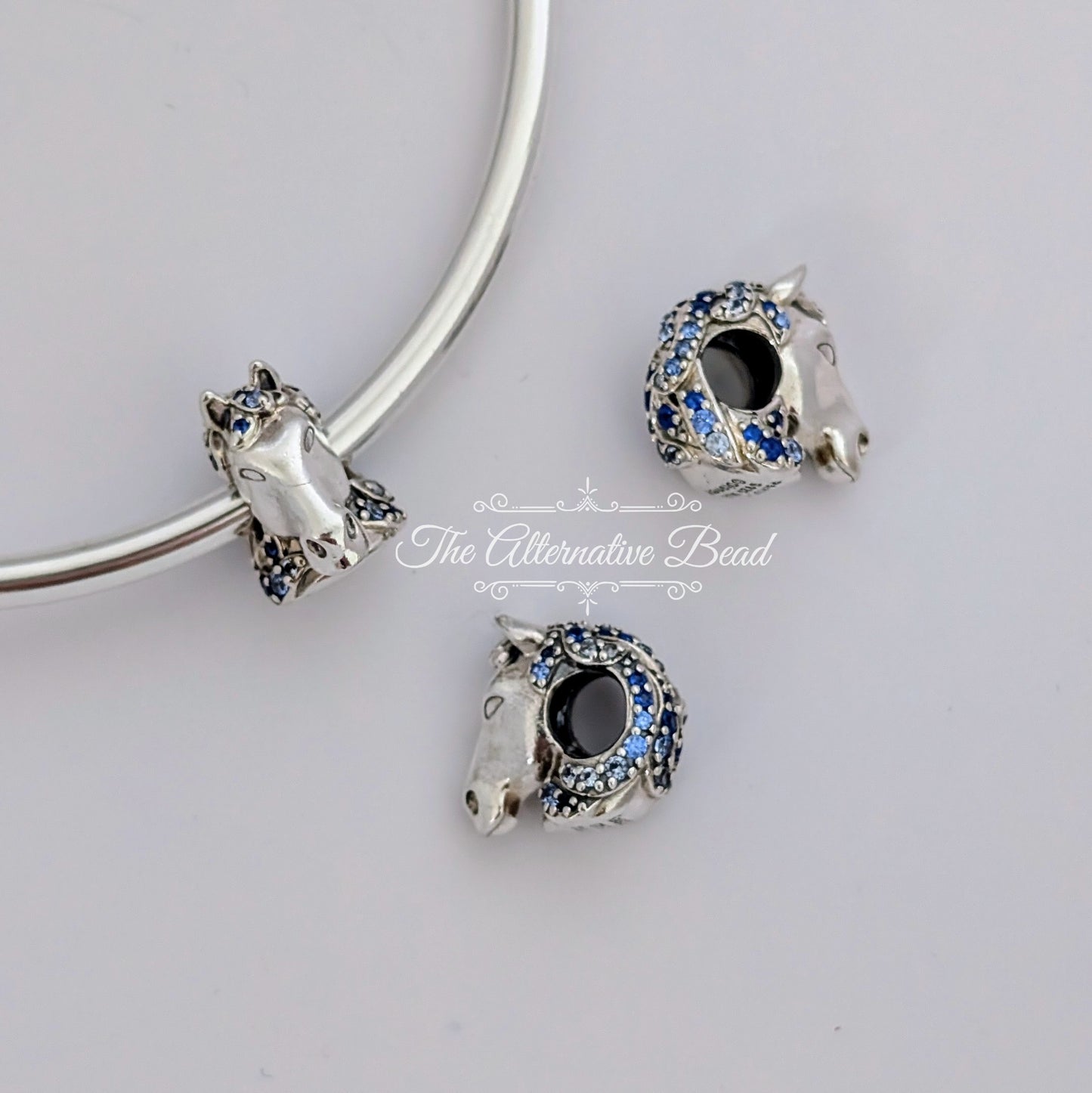 Disney x Pandora Frozen Nokk Horse blue; silver sterling-silver Bead by The Alternative Bead. Your official Disney x Pandora Retailer from Germany