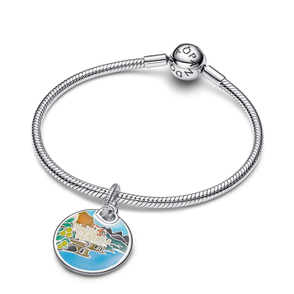 Pandora Italian Coast Engravable Dangle Charm multicolor; silver sterling-silver; enamel Dangle by The Alternative Bead. Your Jewelry Retailer from Germany