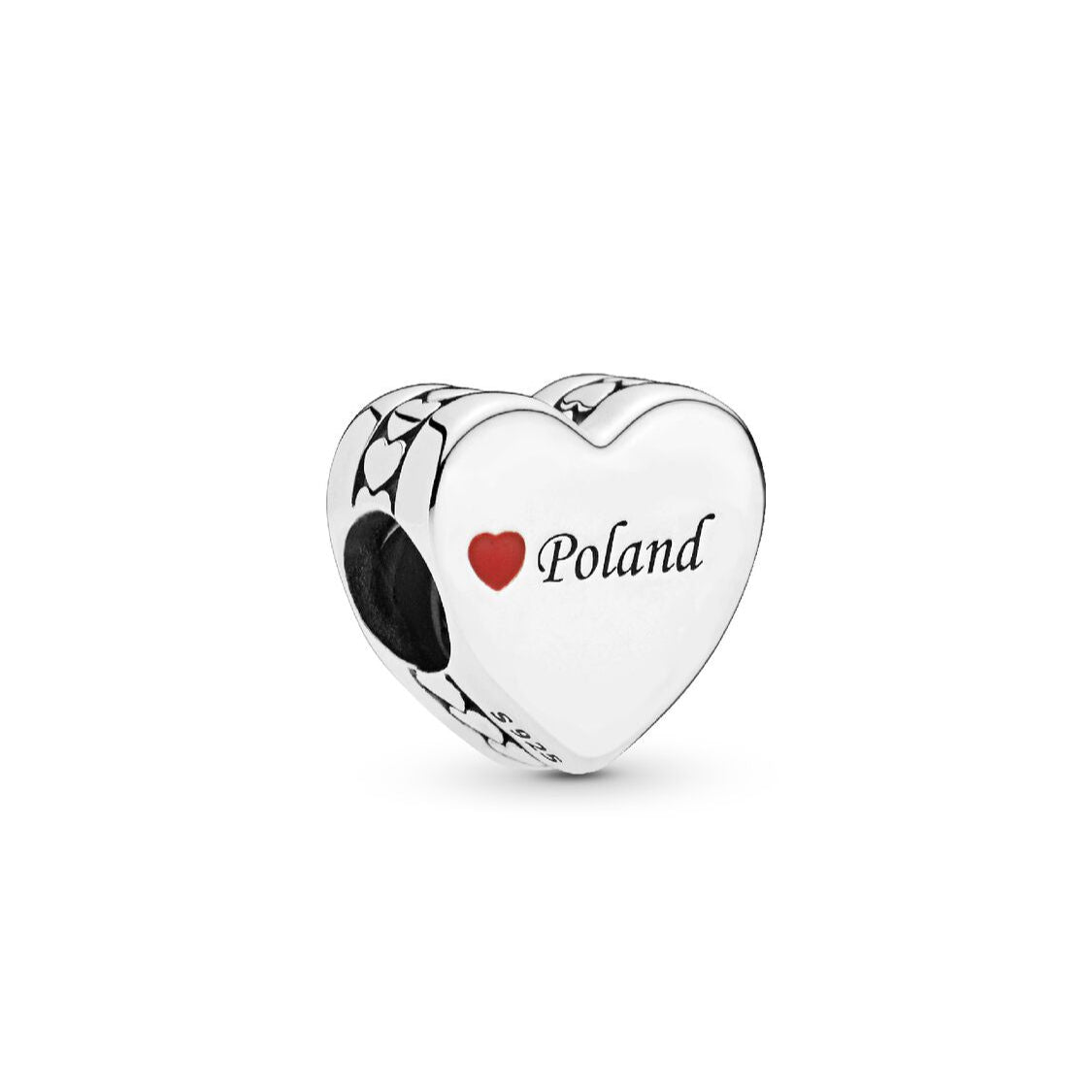 Pandora I Love Poland Heart Charm silver and red sterling-silver and enamel Bead by The Alternative Bead. Your Jewelry Retailer from Germany